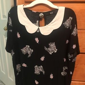 Iron Fist vintage kitten cartoon and hearts shirt